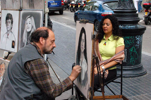 Ramblas artist